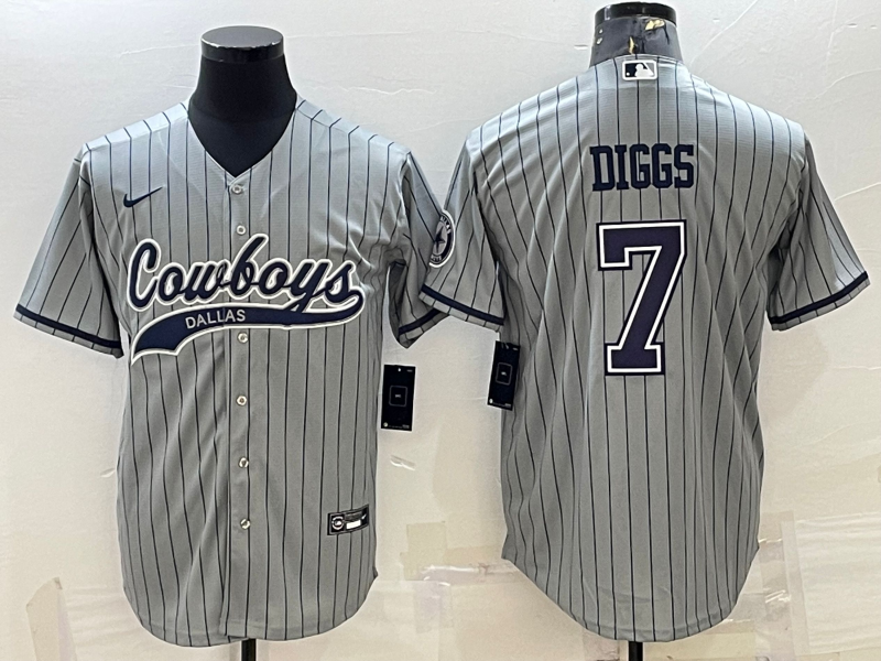 Men's Dallas Cowboys Trevon Diggs Gray Game Player Jersey Joint Edition