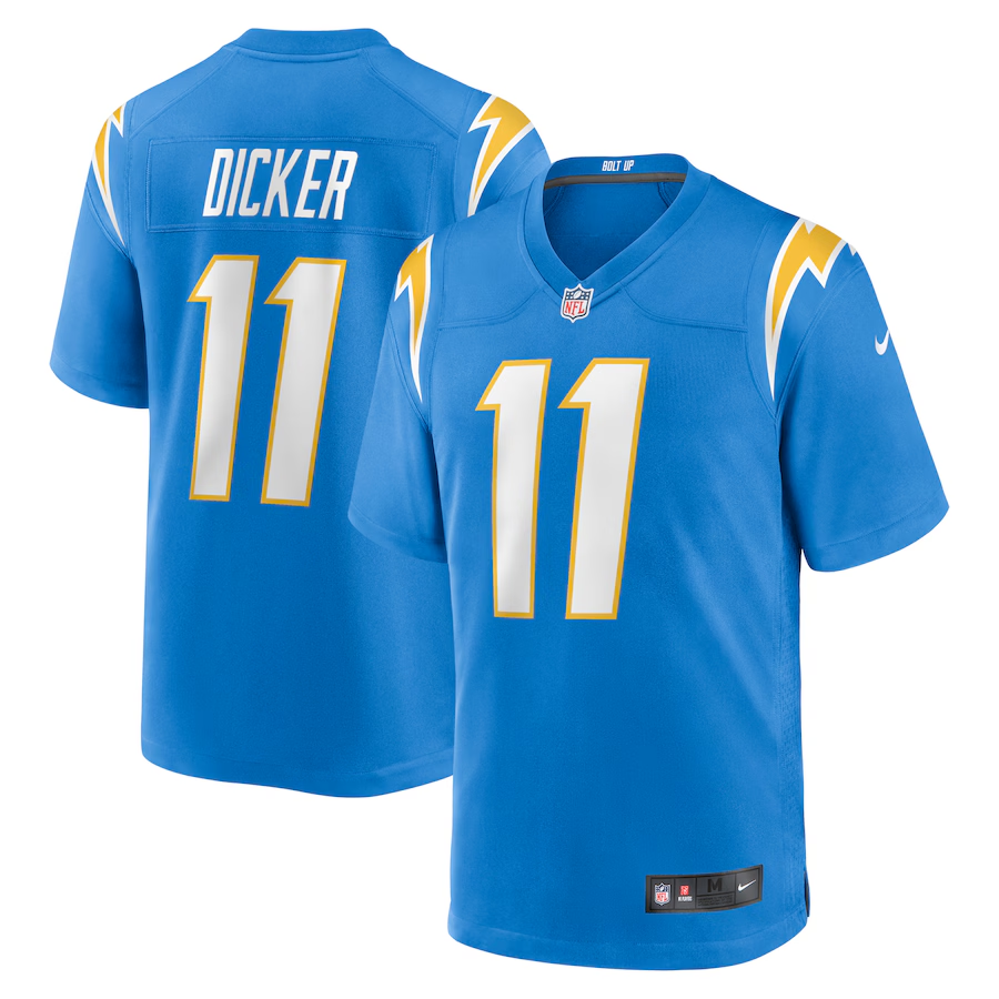 Los Angeles Chargers Cameron Dicker Powder Blue Game Jersey
