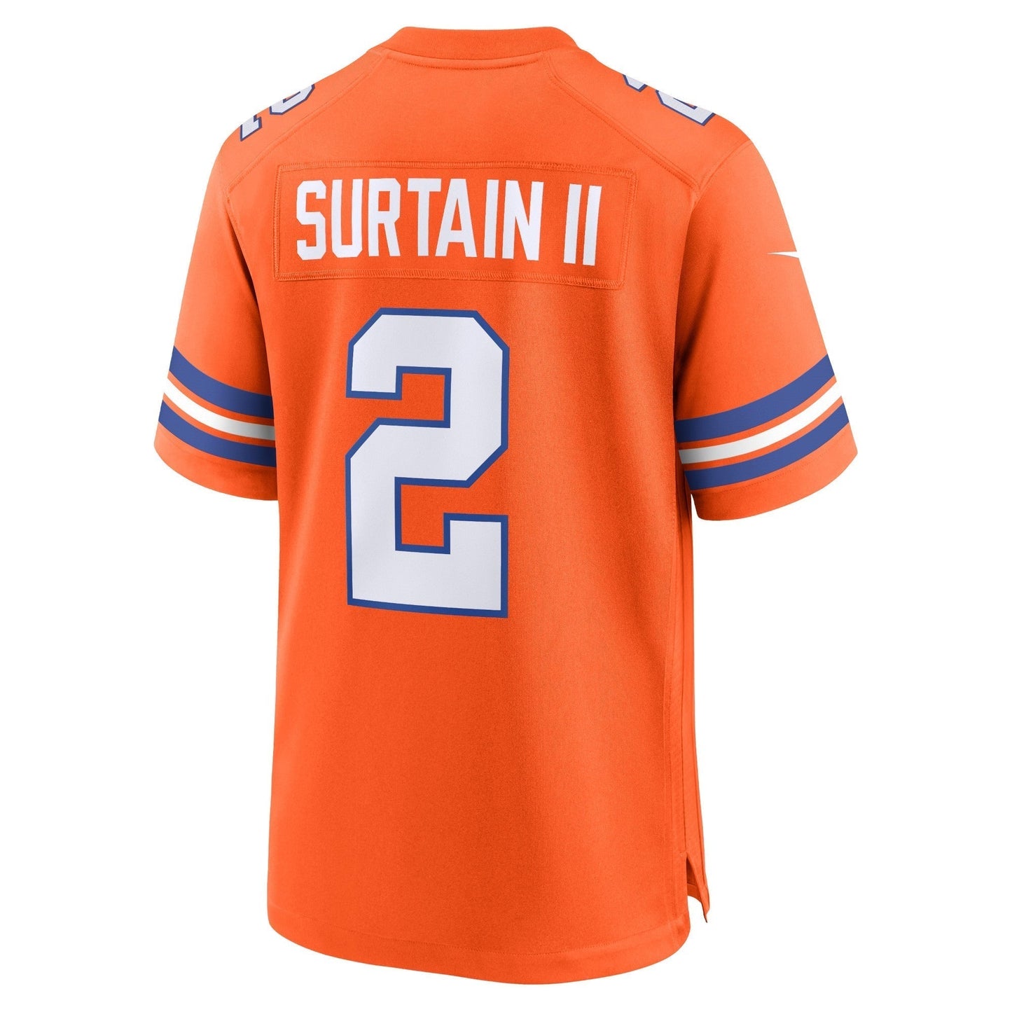Patrick Surtain II Denver Broncos Mile High Collection 1977 Throwback Game Jersey - Orange