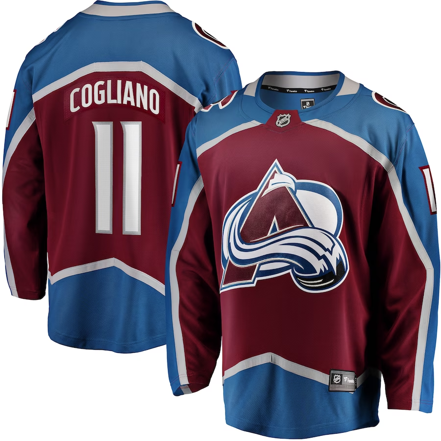 Men's Colorado Avalanche Andrew Cogliano Burgundy Home Breakaway Jersey