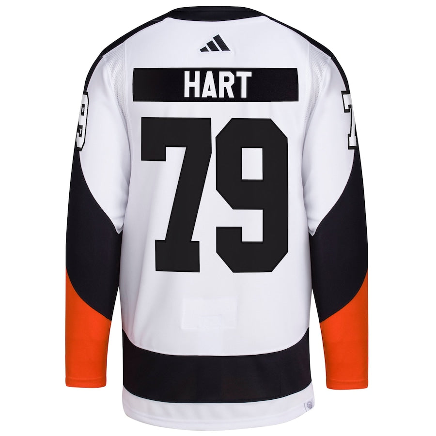 Men's Philadelphia Flyers Carter Hart White Reverse Retro 2.0 Authentic Player Jersey
