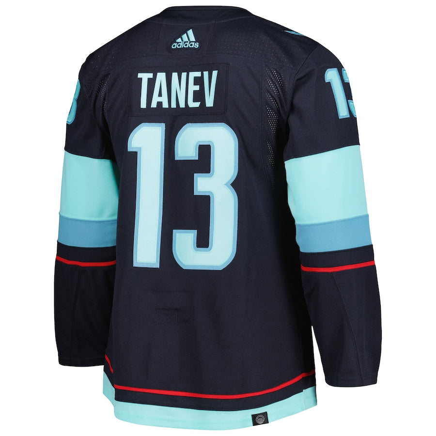 Men's Seattle Kraken Brandon Tanev Deep Sea Blue Home Primegreen Authentic Player Jersey
