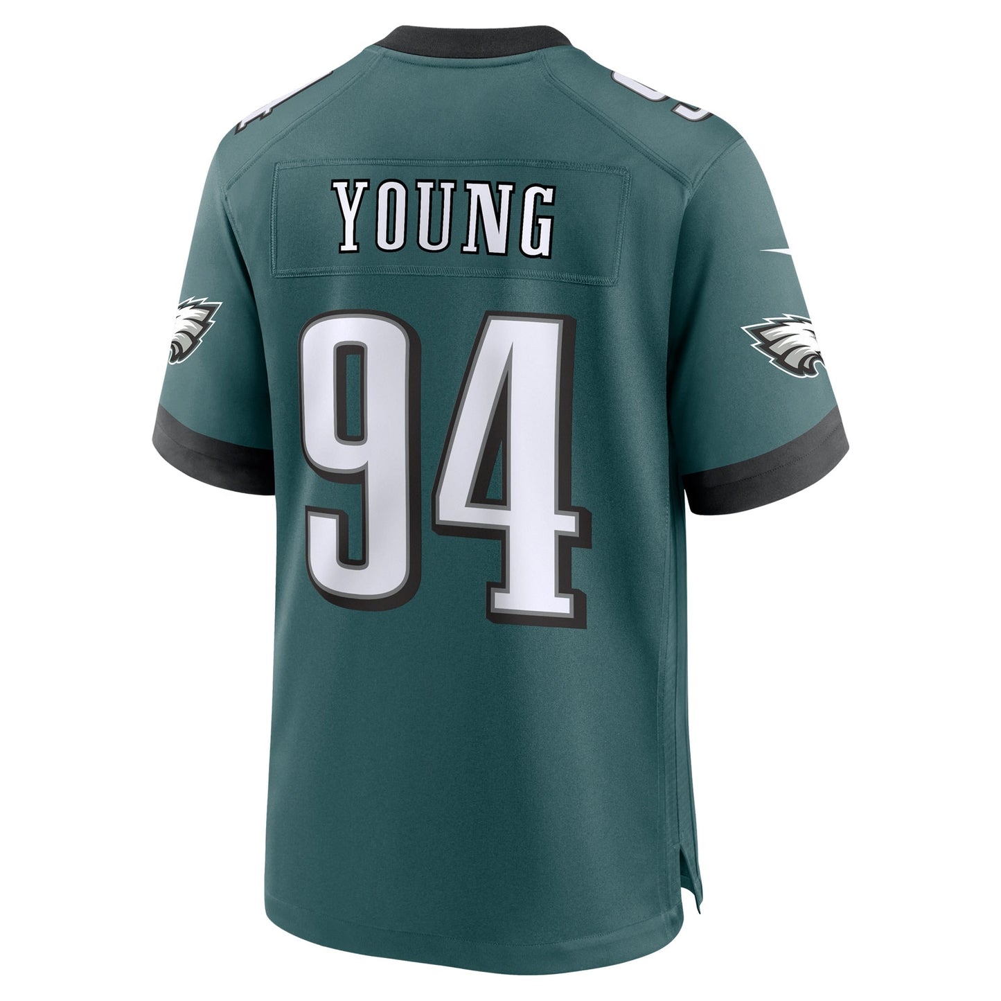 Byron Young Philadelphia Eagles Team Game Jersey - Midnight Green