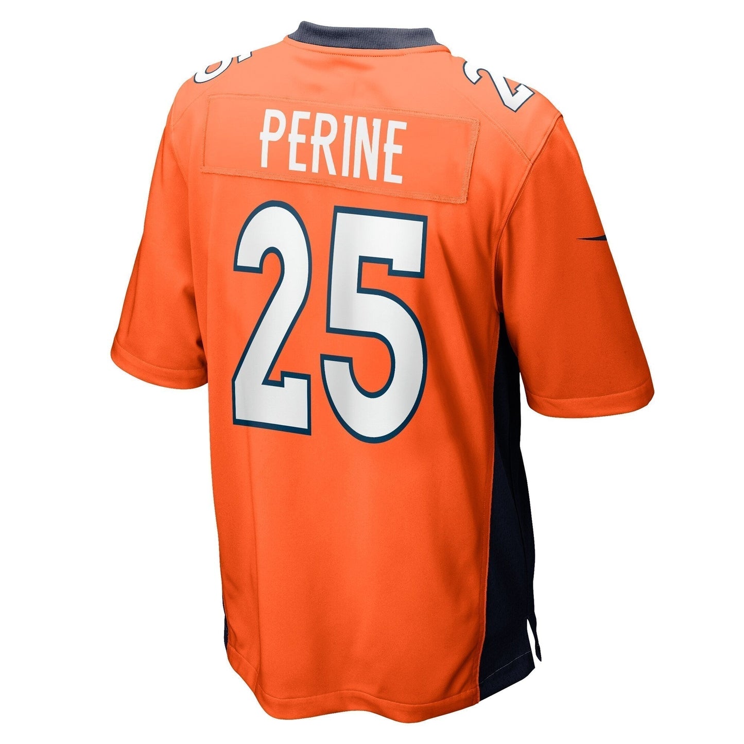 Samaje Perine Denver Broncos Game Jersey - Orange