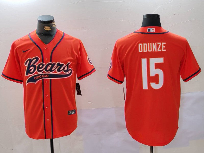 Men's Chicago Bears Rome Odunze Orange Game Jersey