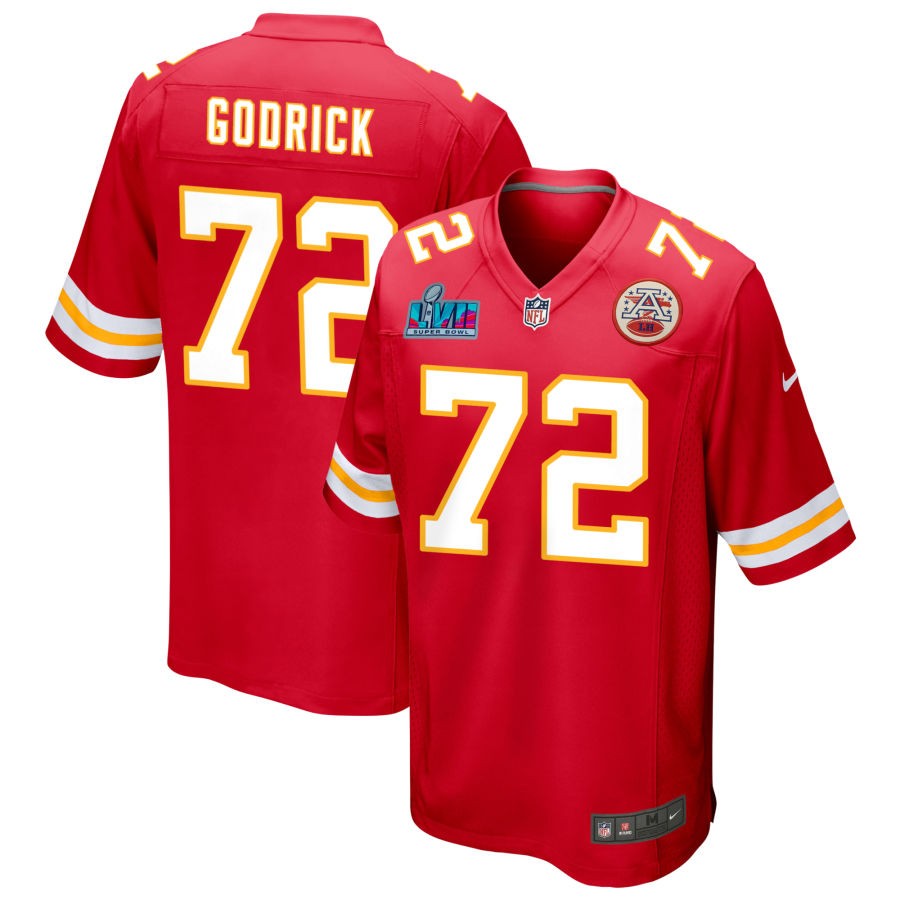 Jason Godrick Kansas City Chiefs Super Bowl LVII Game Jersey - Red