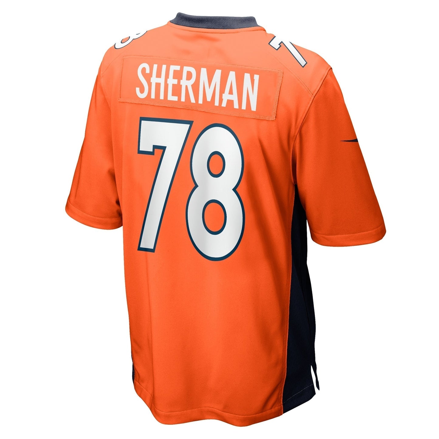 William Sherman Denver Broncos Team Game Jersey - Orange