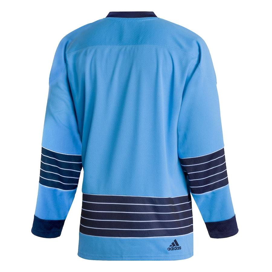 Men's Pittsburgh Penguins Light Blue Team Classics Authentic Blank Jersey