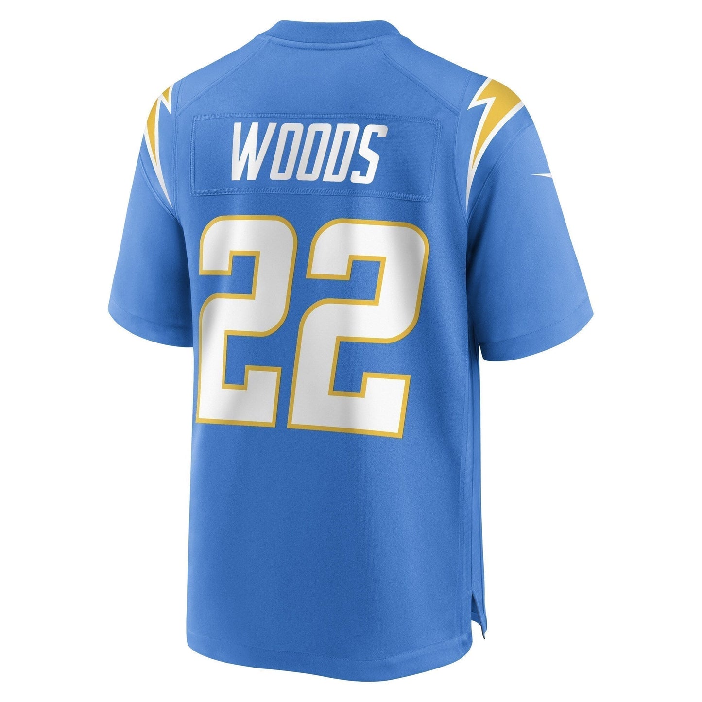JT Woods Los Angeles Chargers Game Jersey - Powder Blue