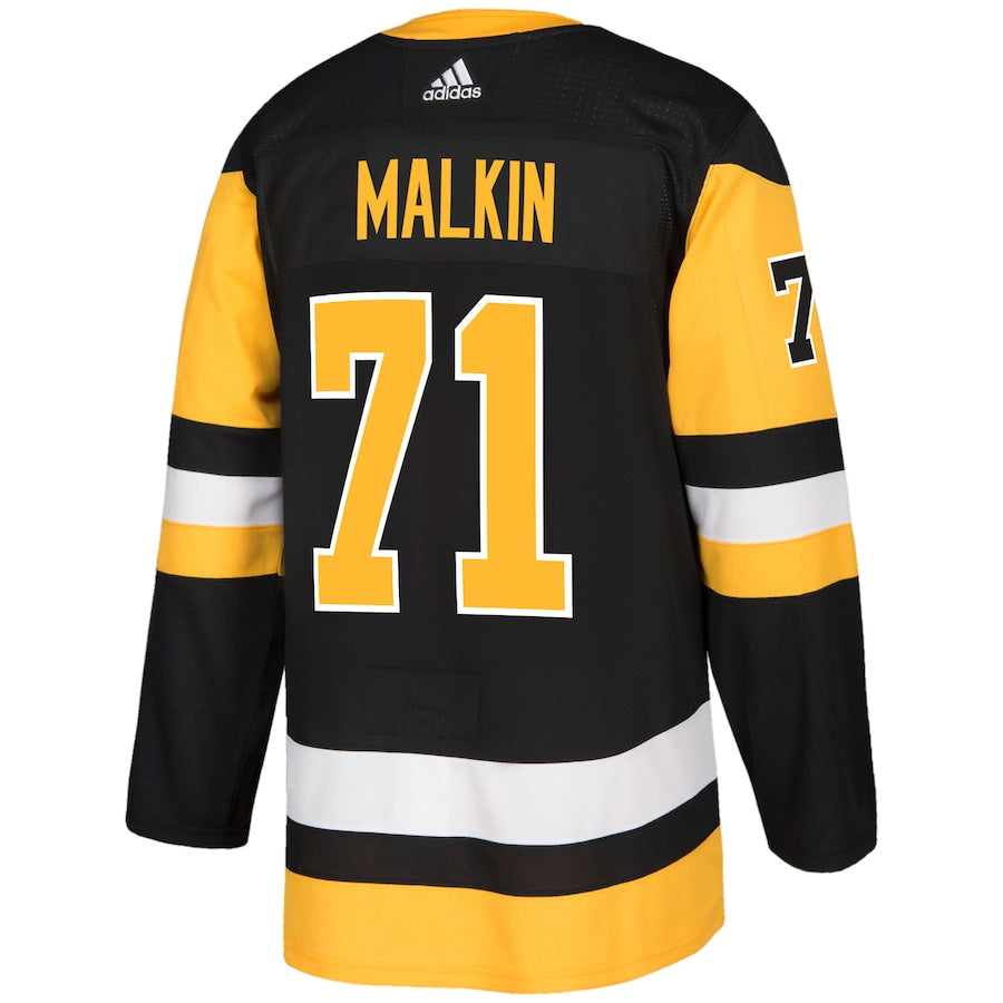 Men's Pittsburgh Penguins Evgeni Malkin Black Authentic Player Jersey
