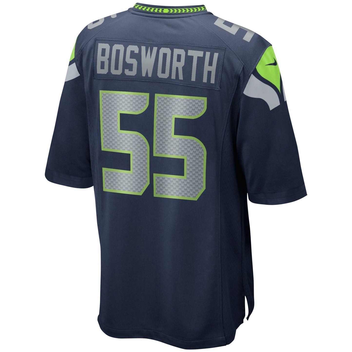 Brian Bosworth Seattle Seahawks Game Retired Jersey - College Navy
