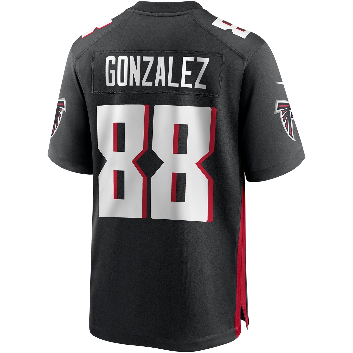 Tony Gonzalez Atlanta Falcons Game Retired Jersey - Black