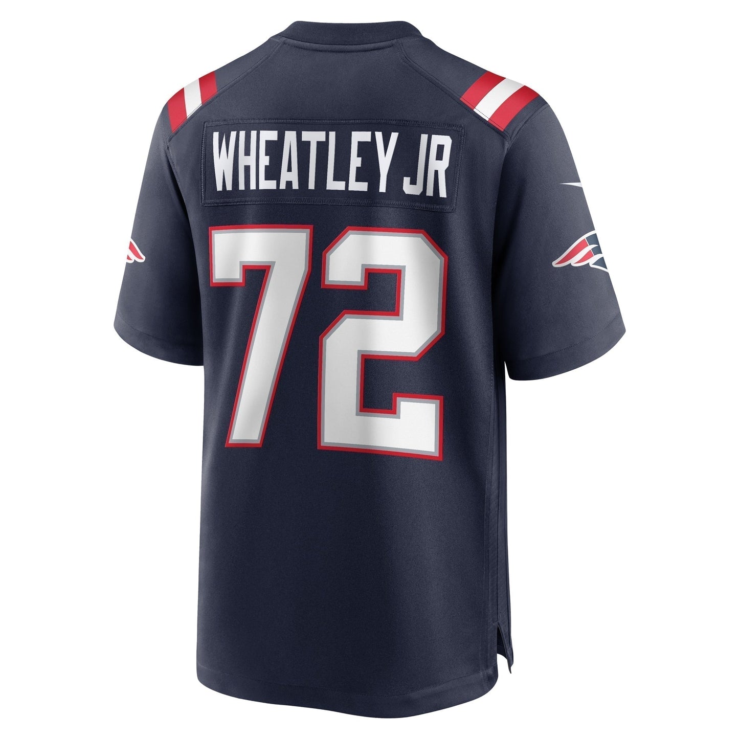 Tyrone Wheatley New England Patriots Team Game Jersey - Navy