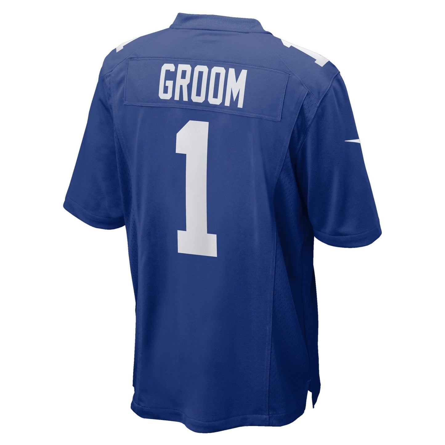 Number 1 Groom New York Giants Game Jersey - Royal