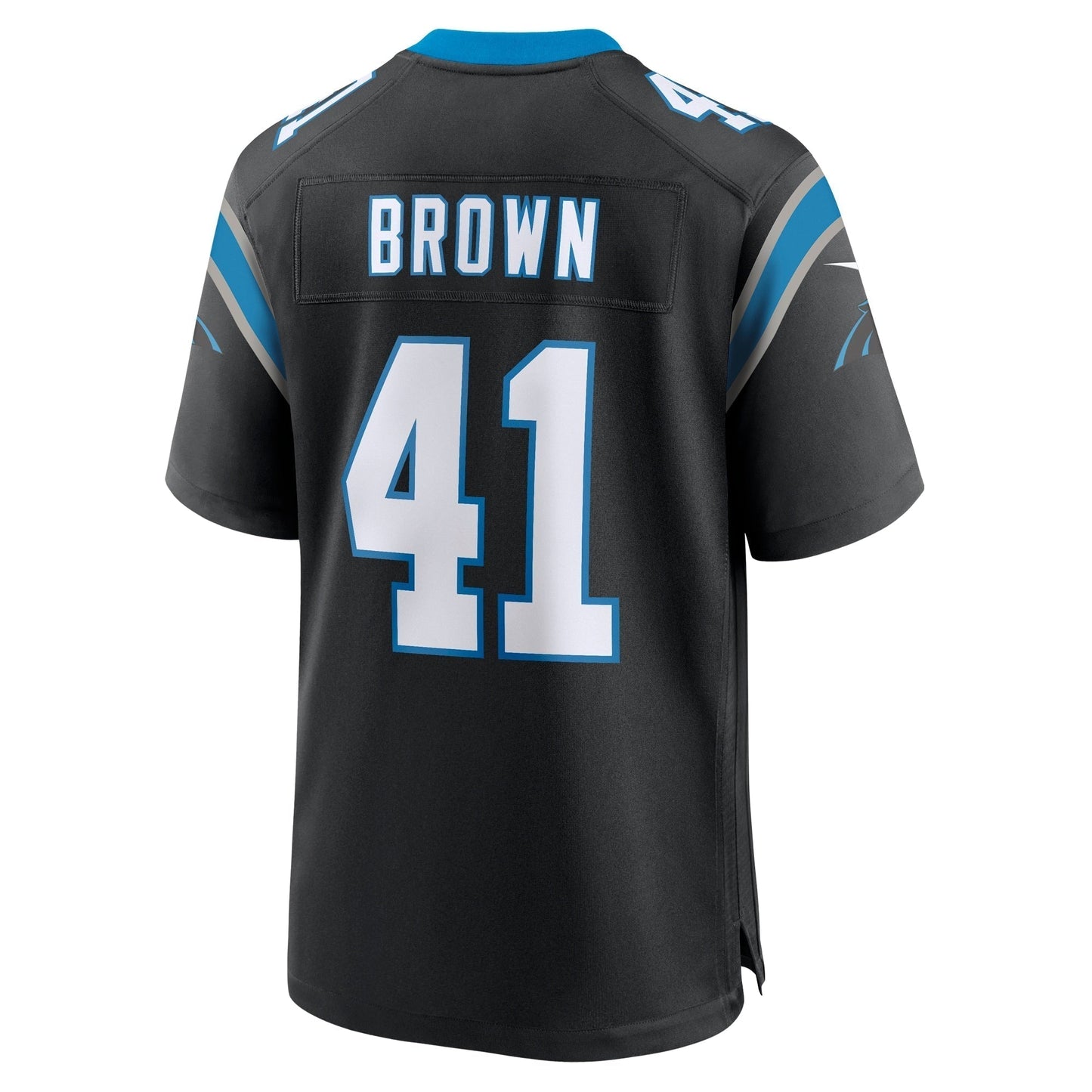 Spencer Brown Carolina Panthers Team Game Jersey - Black