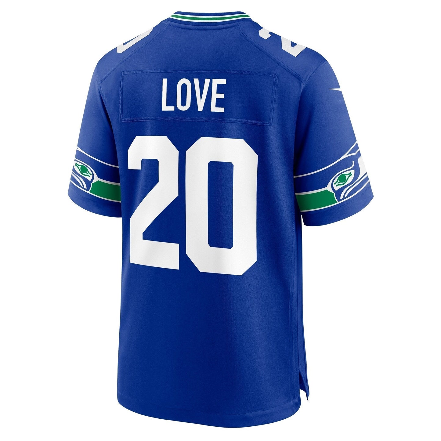Julian Love Seattle Seahawks Throwback Game Jersey - Royal