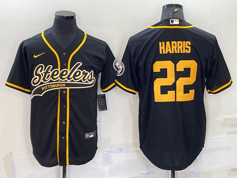 Men's Pittsburgh Steelers Najee Harris Black Vapor F.U.S.E. Limited Jersey