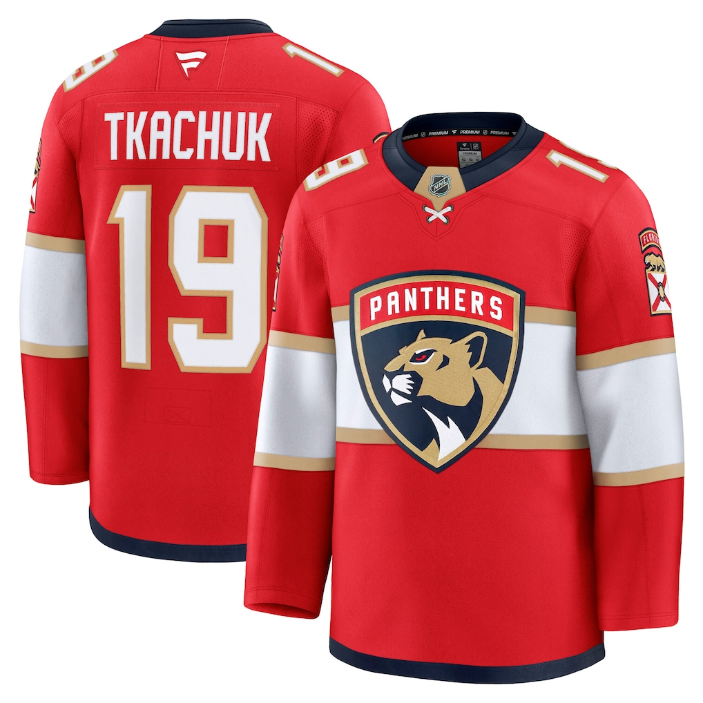 Men's Florida Panthers Matthew Tkachuk Fanatics Red Player Jersey