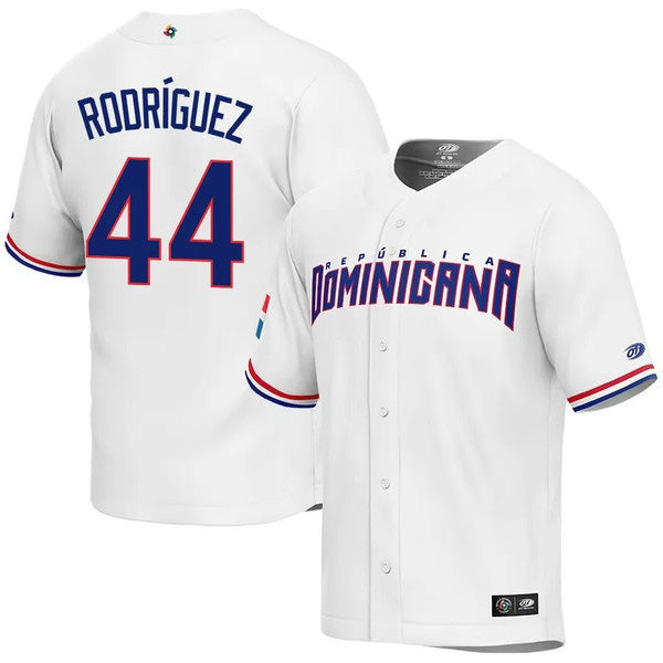 Julio Rodrguez Dominican Baseball Seattle Mariners World Baseball Classic Jersey White