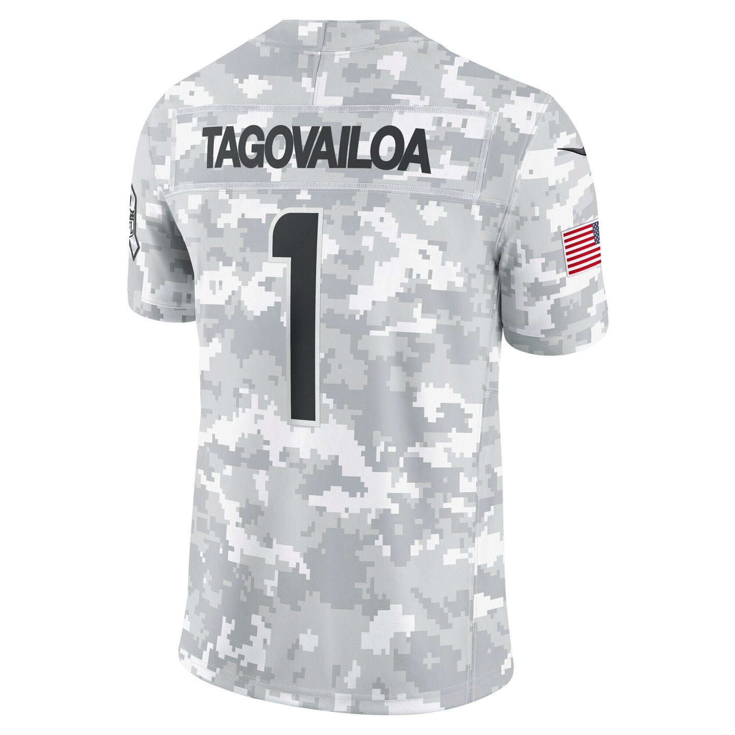 Tua Tagovailoa Miami Dolphins  2024 Salute to Service Limited Jersey - Arctic Camo