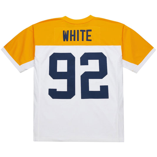 GB. Packers #92 Reggie White 1993 Mitchell & Ness White 1994 Legacy Replica Jersey