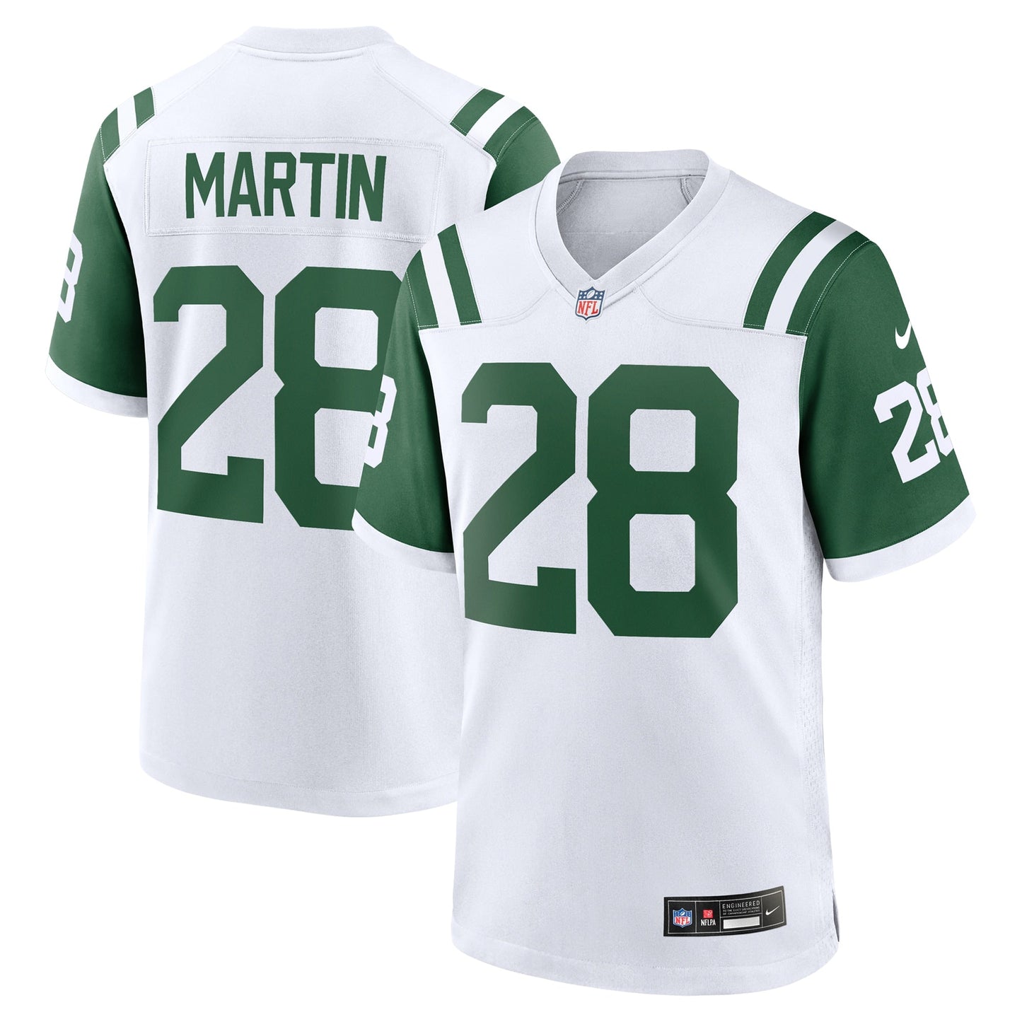 Curtis Martin New York Jets  Classic Alternate Retired   Game Jersey - White