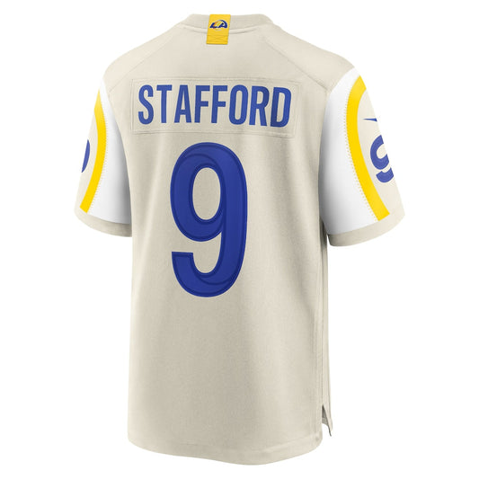 LA.Rams #9 Matthew Stafford Bone Game Jersey
