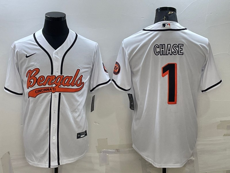 Men's Cincinnati Bengals Ja'Marr Chase White Fashion Game Jersey