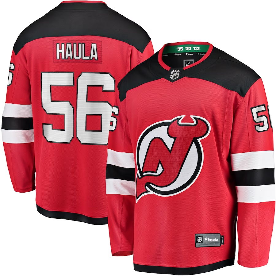 Men's New Jersey Devils Erik Haula Red Player Game Jersey