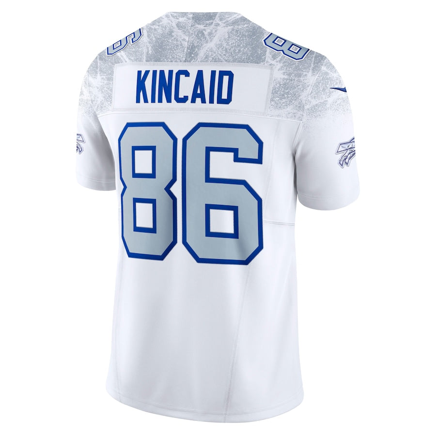 Men's Buffalo Bills Dalton Kincaid  White 2025 Rivalries Collection F.U.S.E. VaporLimited Stitched Jersey
