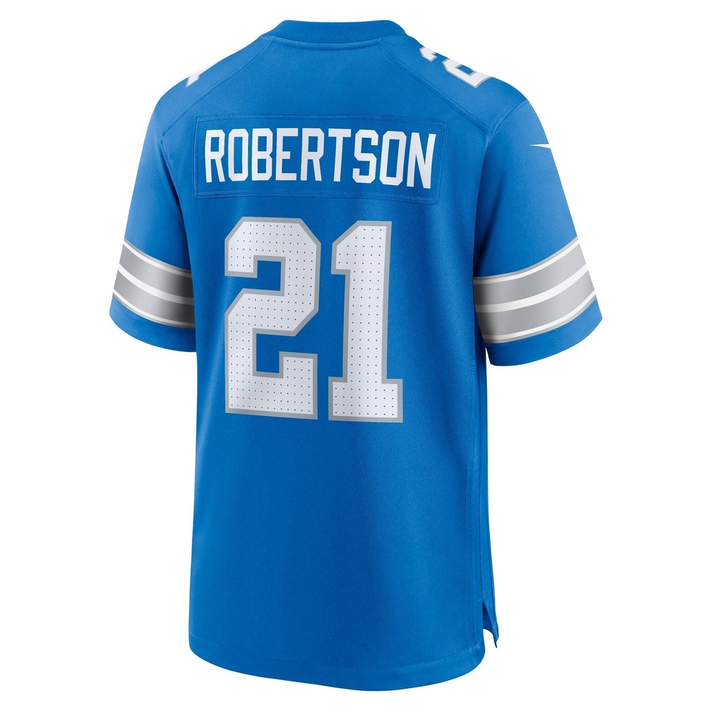 Amik Robertson Detroit Lions  Game Jersey -  Blue