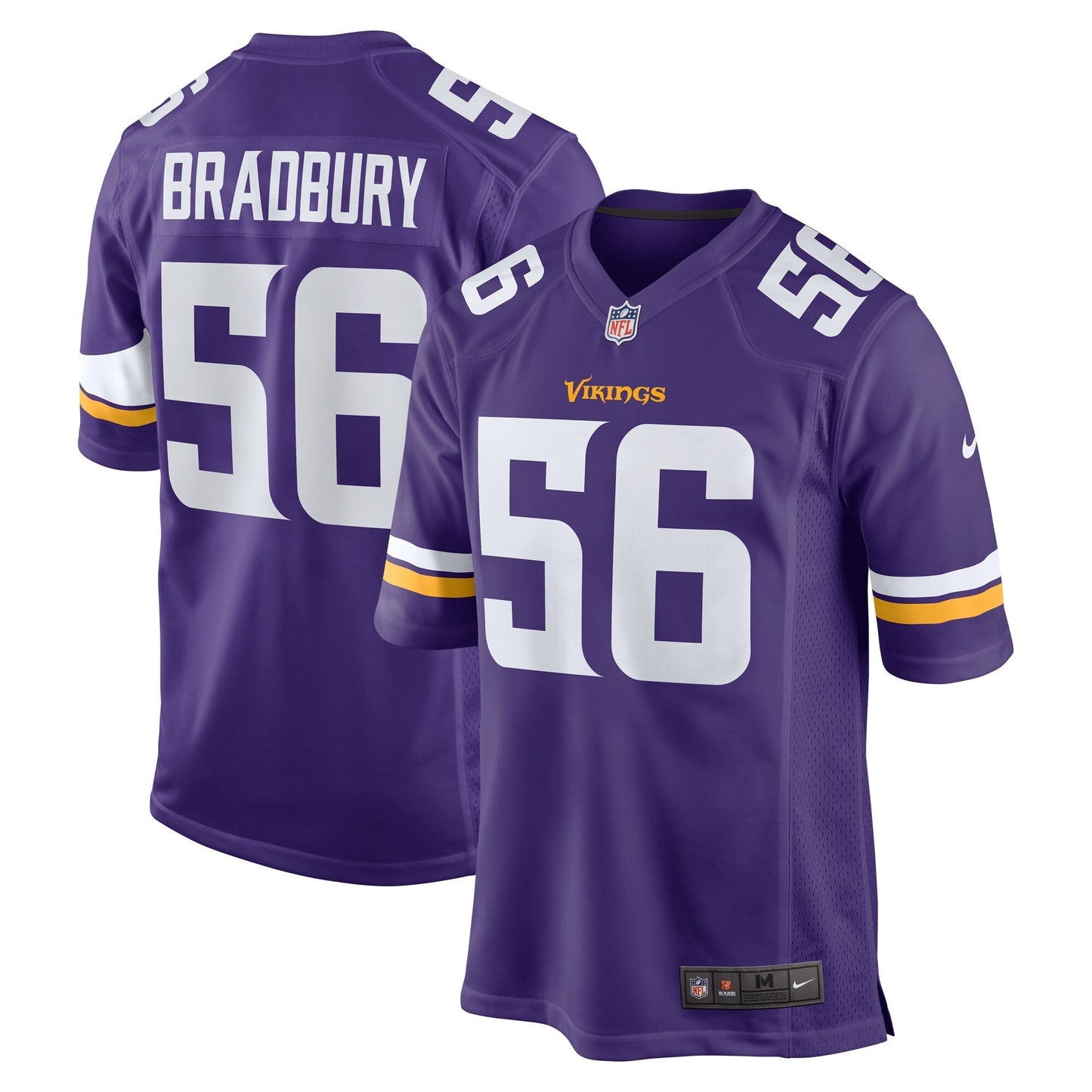Garrett Bradbury Minnesota Vikings  Game Jersey - Purple