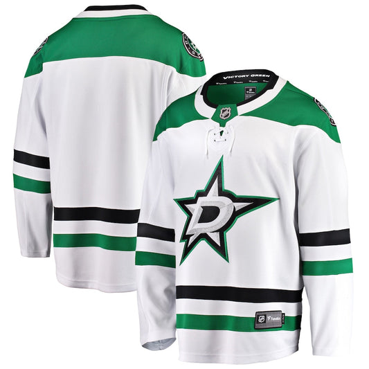 Custom Dallas Stars Breakaway Away Jersey - White