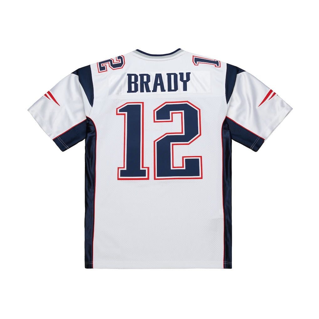 NE.Patriots #12 Tom Brady Mitchell & Ness White 2000 Authentic Jersey