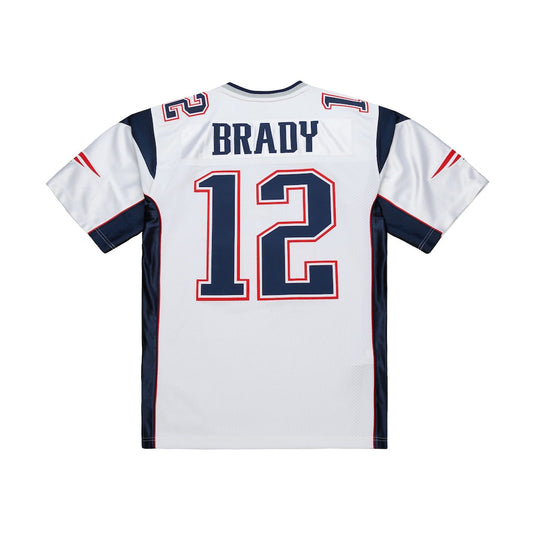 NE.Patriots #12 Tom Brady Mitchell & Ness White 2000 Authentic Jersey