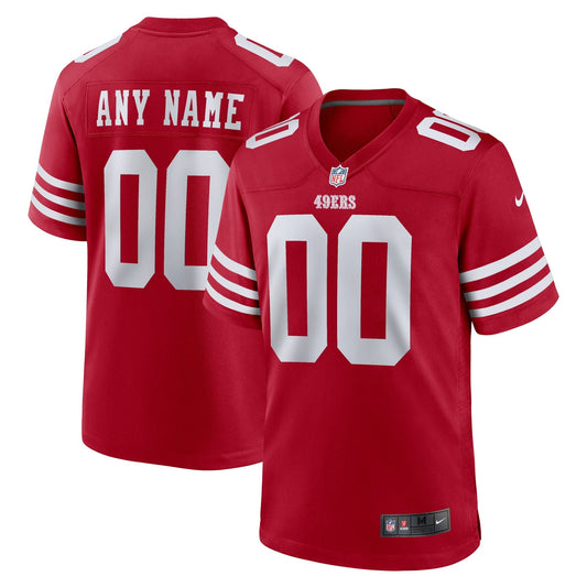 San Francisco 49ers Scarlet Custom Jersey