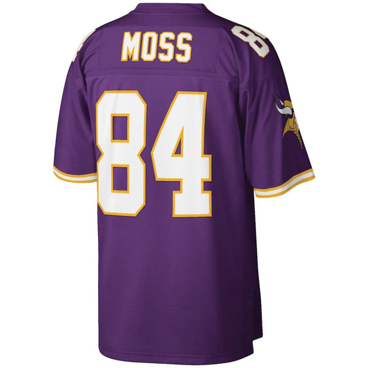 M.Vikings #84 Randy Moss Mitchell & Ness Purple Legacy Replica Jersey