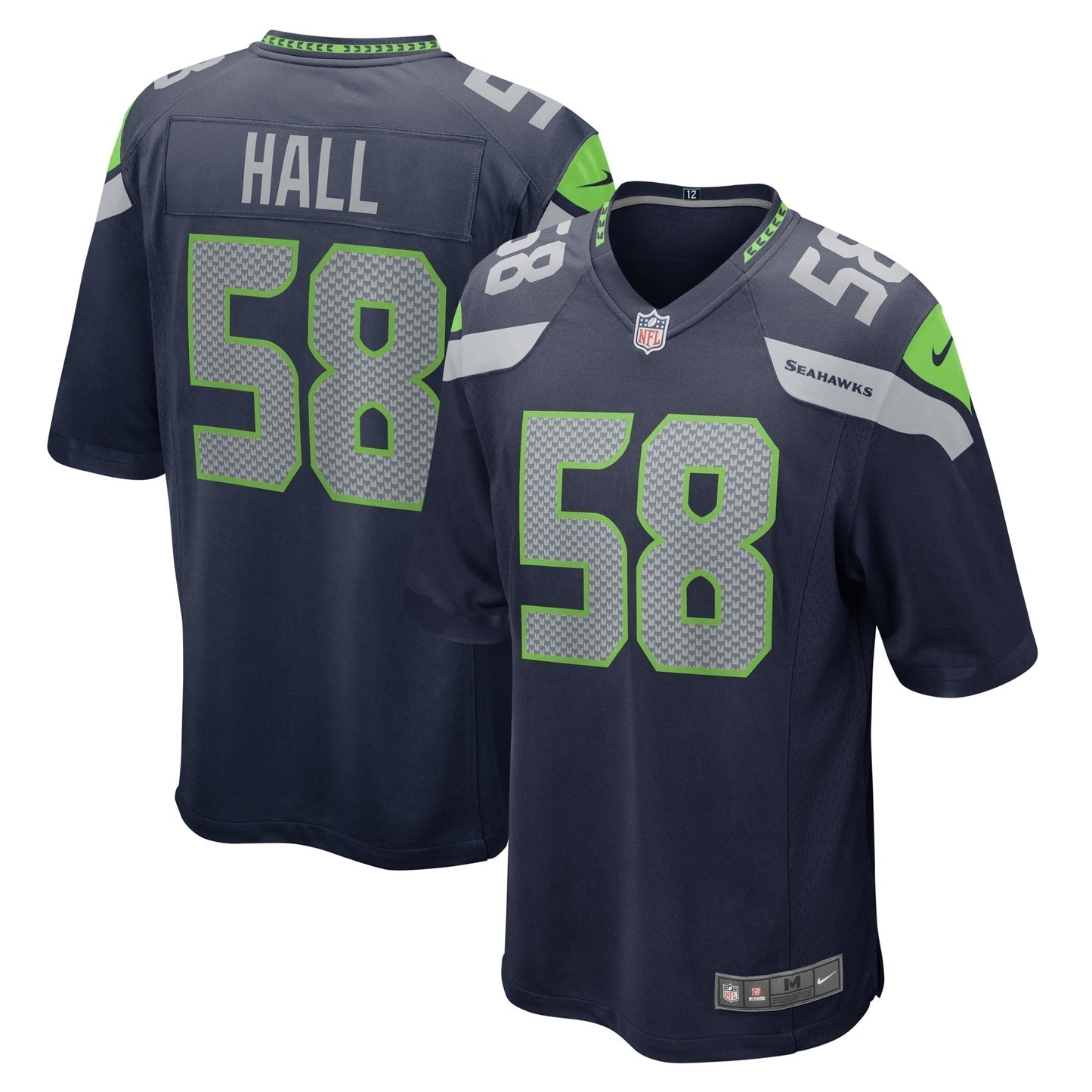 Derick Hall Seattle Seahawks   Game Jersey -  College Navy