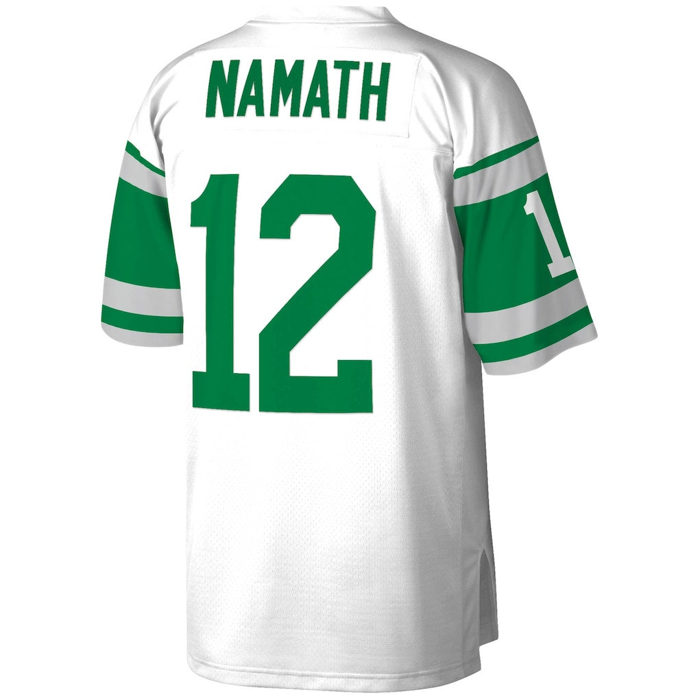 NY.Jets #12 Joe Namath Mitchell & Ness White Legacy Replica Jersey