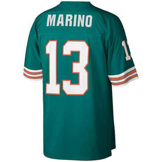 M.Dolphins #13 Dan Marino Mitchell & Ness Aqua Legacy Replica Jersey