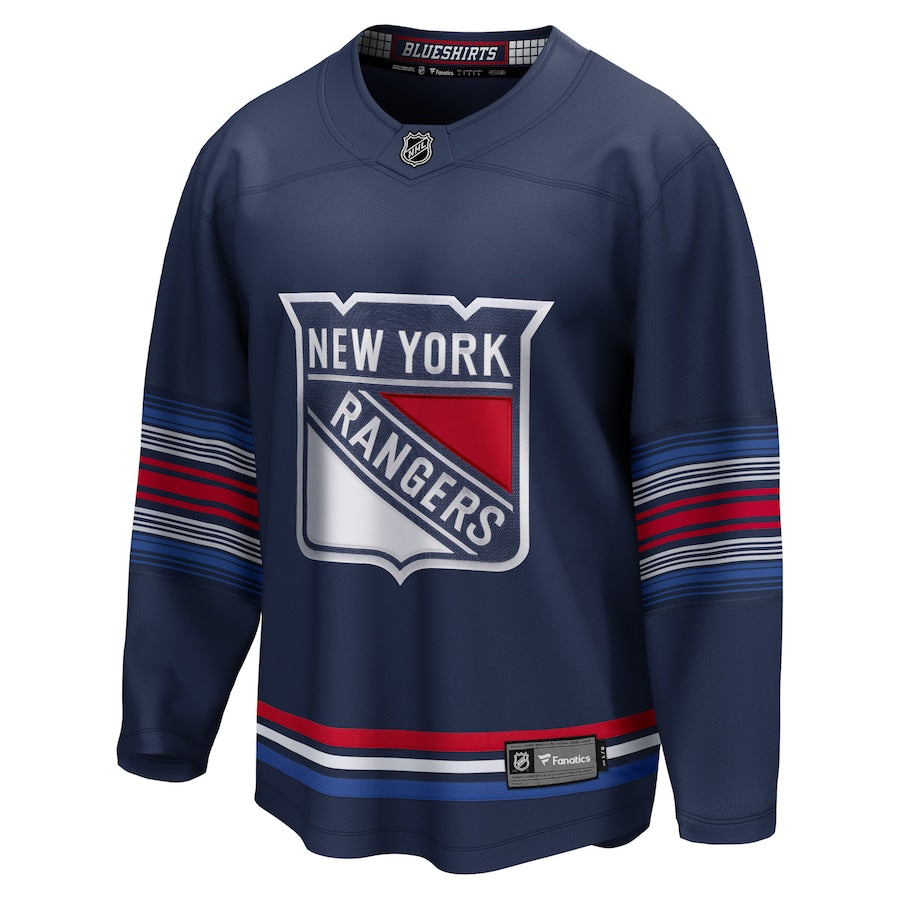 New York Rangers Alternate Premier Breakaway Blank Jersey - Navy