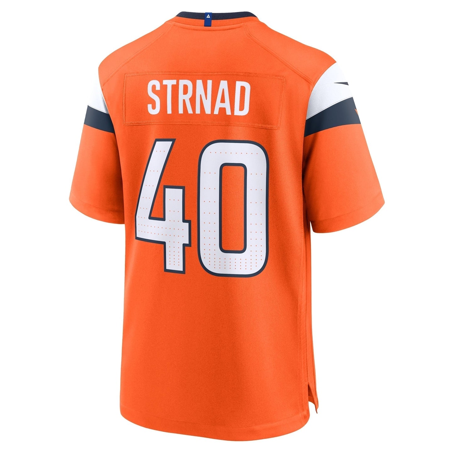 Justin Strnad Denver Broncos  Team Game Jersey -  Orange