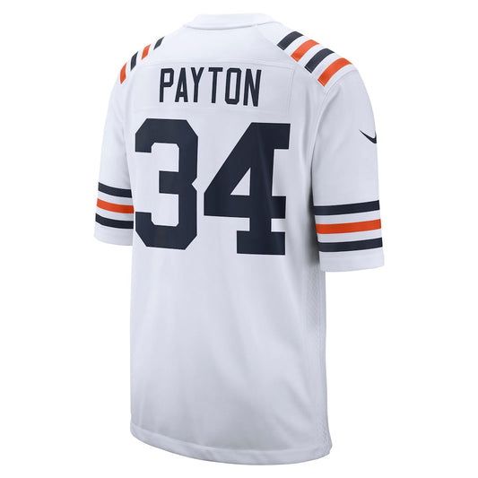 C.Bears #34 Walter Payton White Retired Player Alternate Game Jersey