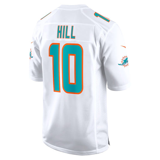 M.Dolphins #10 Tyreek Hill White Game Jersey