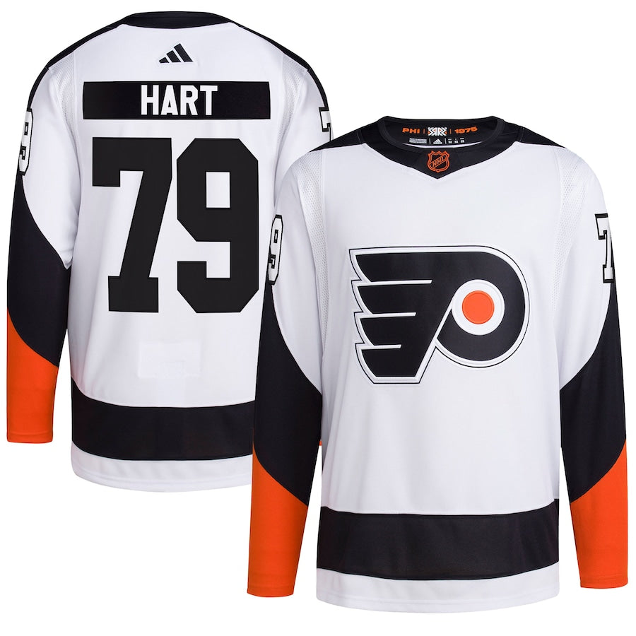 Men's Philadelphia Flyers Carter Hart  White Reverse Retro 2.0 Authentic Player Jersey