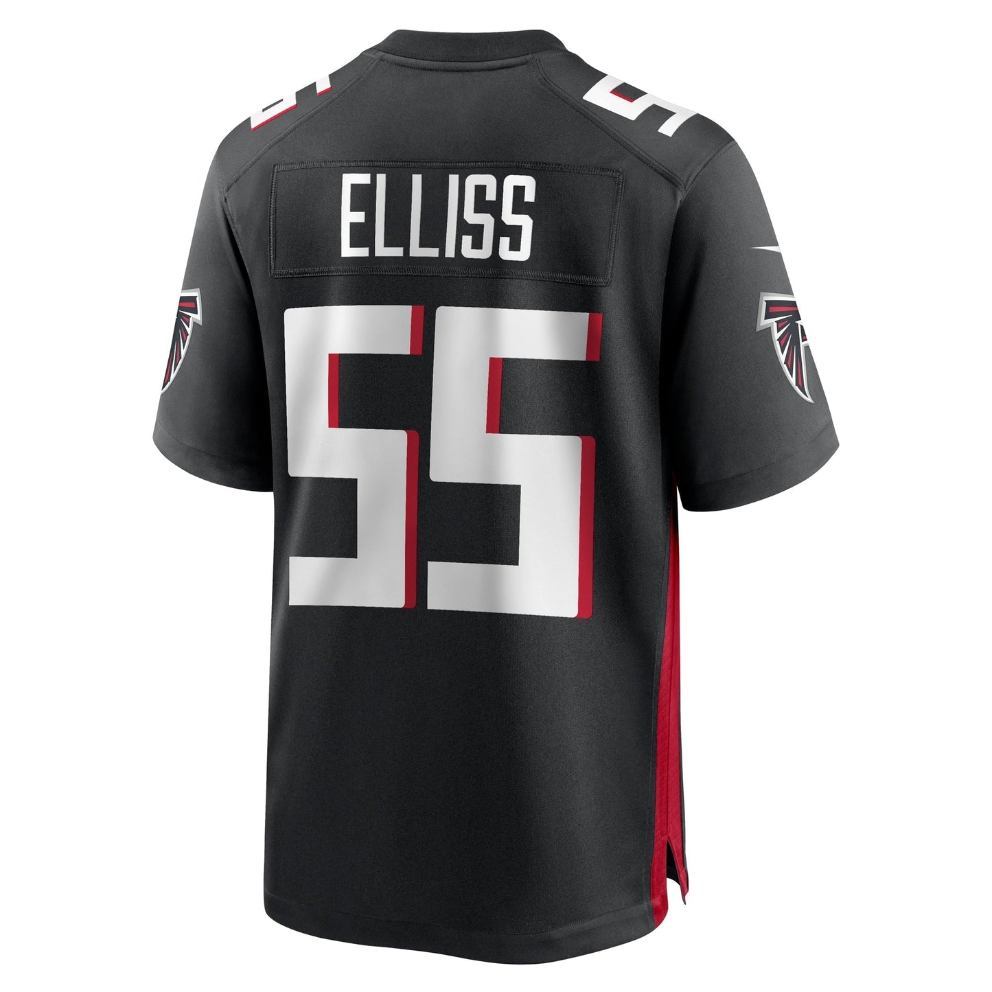 Kaden Elliss Atlanta Falcons  Game   Jersey - Black