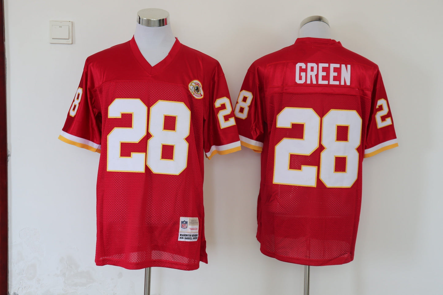 Men's Washington Redskins Darrell Green Mitchell & Ness Burgundy Legacy Replica Jersey1
