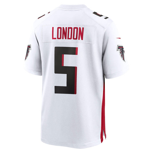 A.Falcons #5 Drake London White Away Game Player Jersey