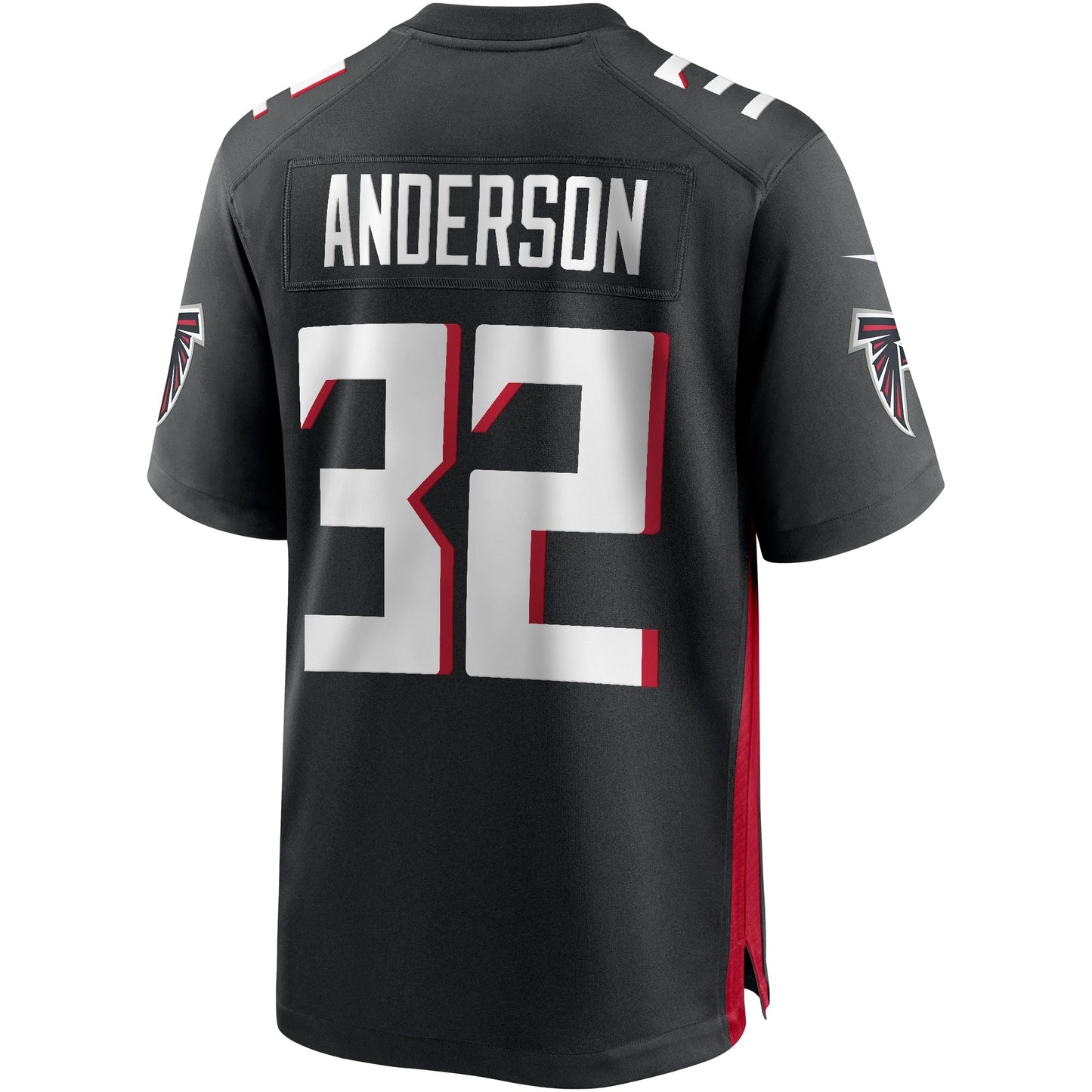 Jamal Anderson Atlanta Falcons  Game Retired   Jersey - Black