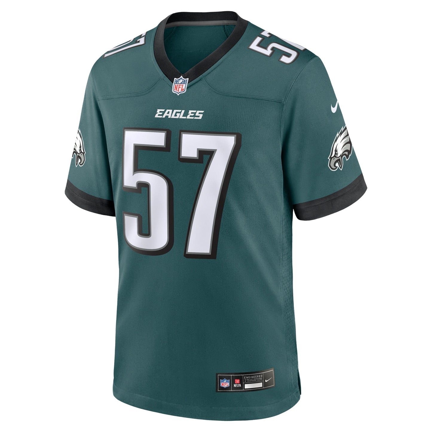Ben VanSumeren Philadelphia Eagles  Team Game Jersey - Midnight Green